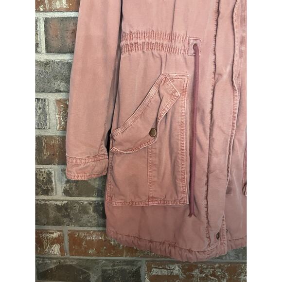 American Eagle Outfitters Jacket Utility Hooded Full Zip Mauve Women's Size S - Picture 4 of 7